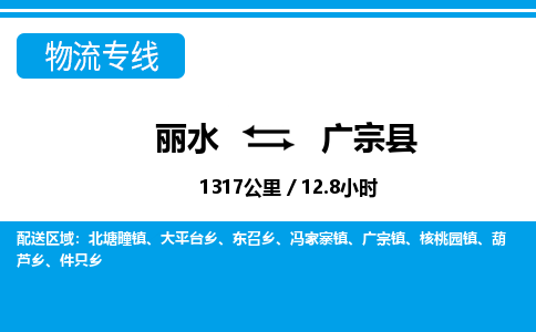 麗水到廣宗縣物流專(zhuān)線-麗水至廣宗縣貨運(yùn)公司